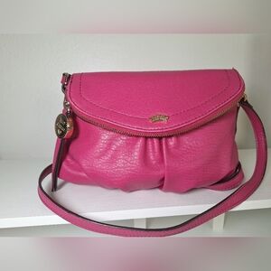 Juicy Couture Pink Crossbody Bag with Gold Details